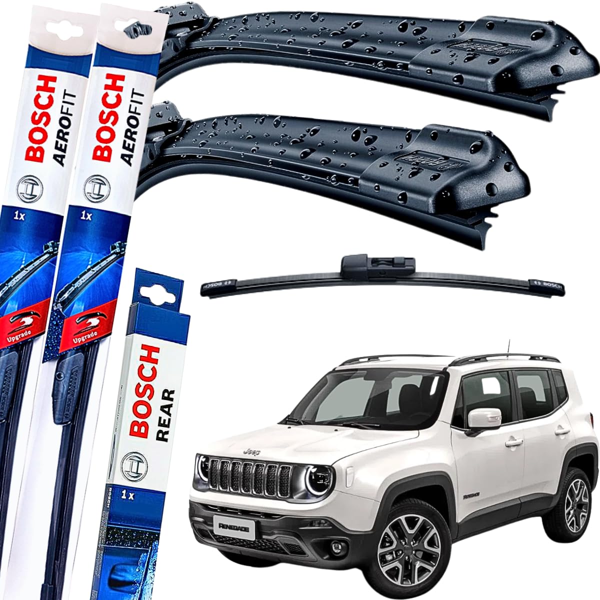 Palheta Limpador Jeep Renegade Dianteiro e Traseiro Bosch | Amazon